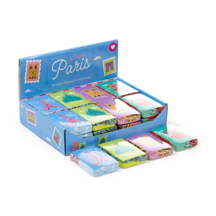 Je t'aime Paris Compressed Travel Towel