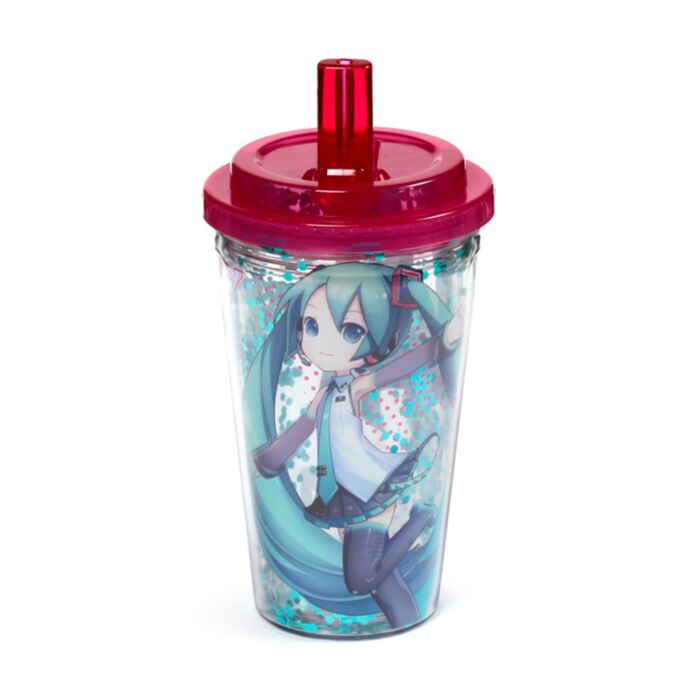 Shatterproof Hatsune Miku Double Walled Cup & Straw