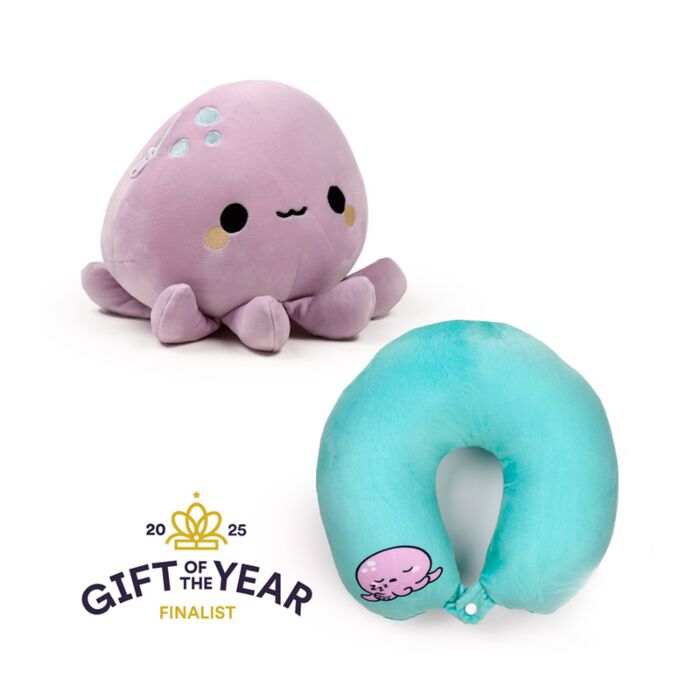 Swapseazzz Adoramals Ocean Octopus 2-in-1 Plush Travel Pillow & Toy