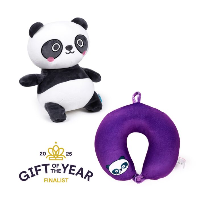 Swapseazzz Adoramals Susu the Panda 2-in-1 Plush Travel Pillow & Toy