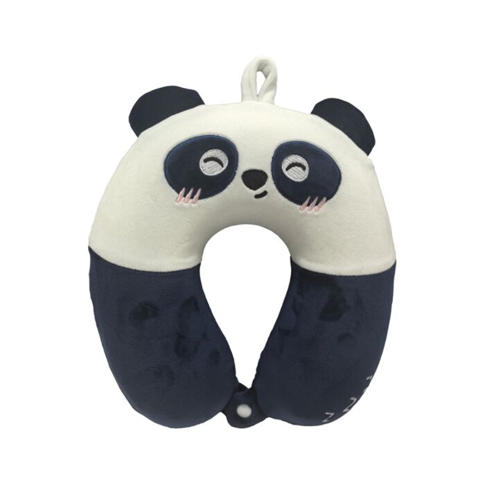 Relaxeazzz Adoramals Banjo the Panda Plush Kids Memory Foam Travel Pillow