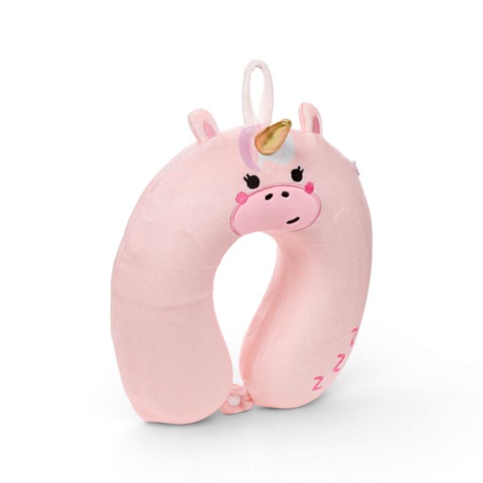 Relaxeazzz Adoracorns Bella the Unicorn Plush Kids Memory Foam Travel Pillow