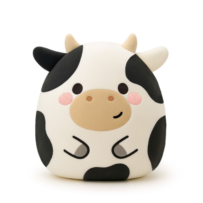 Squidglys Adoramals Farm Cow Plush Toy