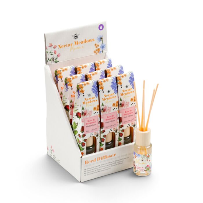 Nectar Meadow Mum Rose & Bergamot 30ml Reed Diffuser