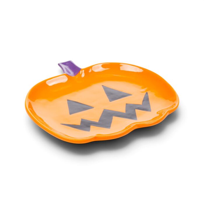Spooky Pumpkin Ceramic Dish