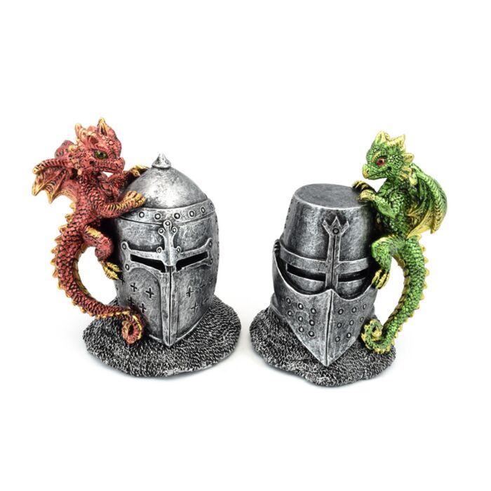 Elements Baby Dragon on Knights Helmet