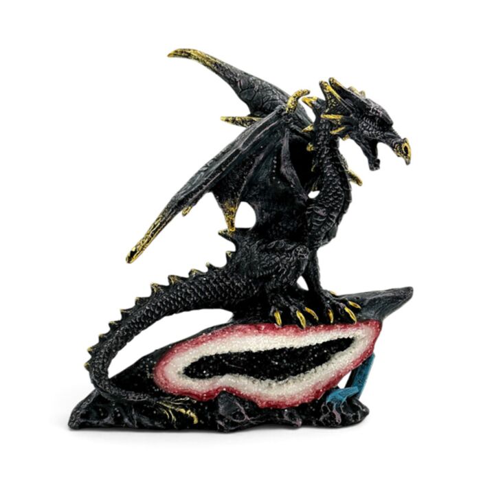 Dark Legends Crystal Red Geode Dragon