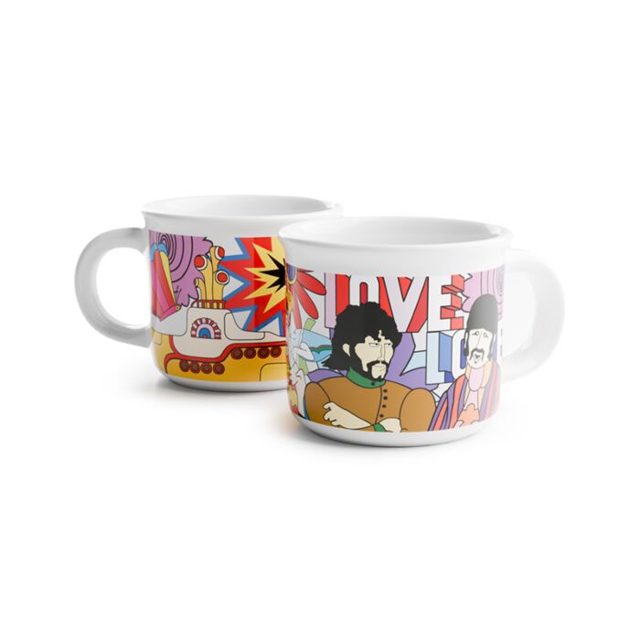 The Beatles Yellow Submarine Set of 2 Porcelain Espresso Cups 75ml