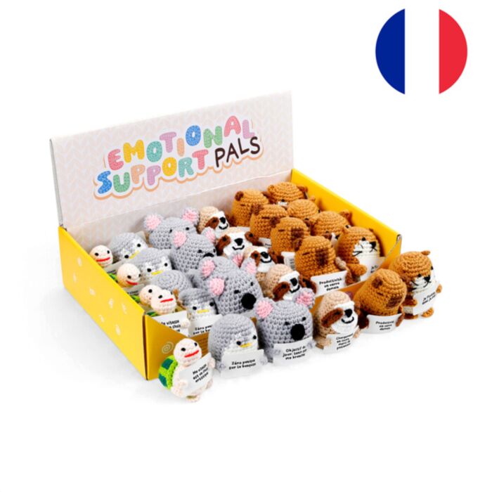 French Positive Emotional Support Crochet Animals Mix 1