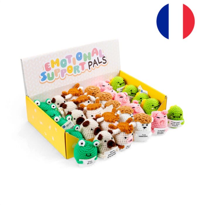 French Positive Emotional Support Crochet Animals Mix 2