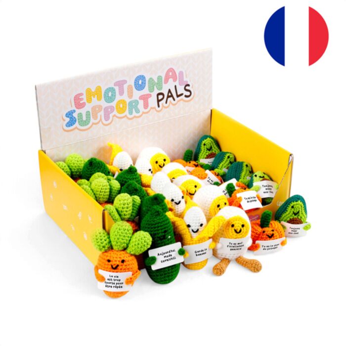 French Positive Emotional Support Crochet Food