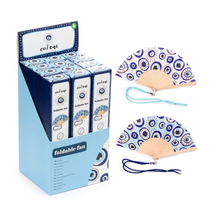 Evil Eye Folding Hand Fan