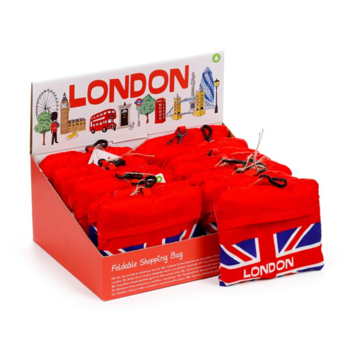 Foldable Reusable Shopping Bag London Souvenir Landmarks