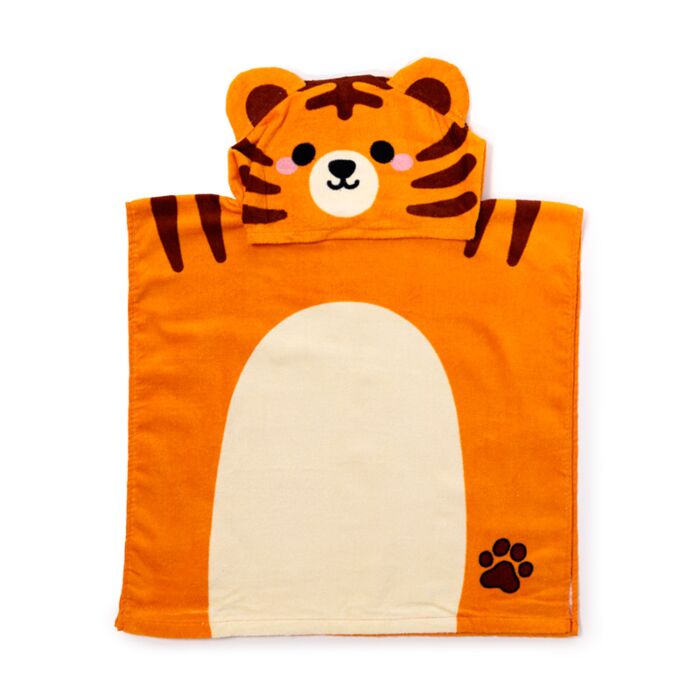Alfie the Tiger Adoramals Kids Hooded Towel