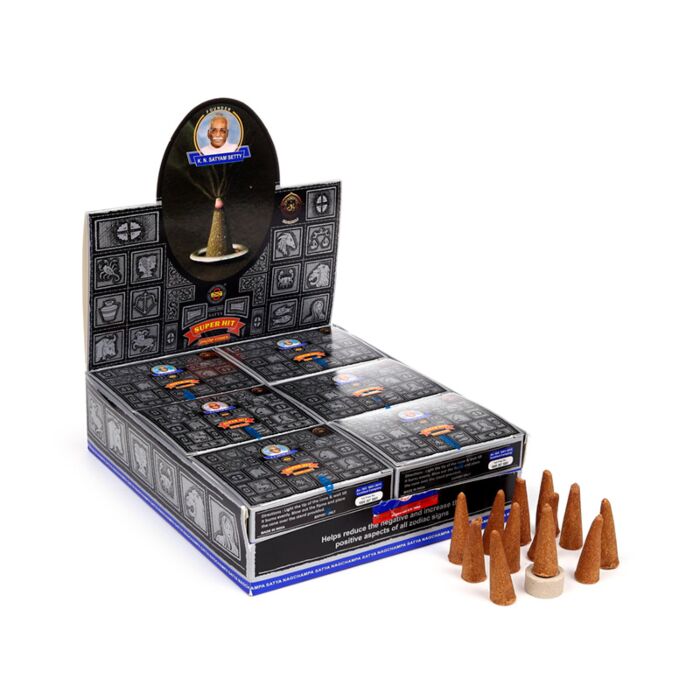 Satya Super Hit Nag Champa Dhoop Incense Cones
