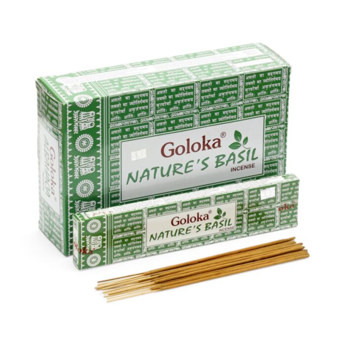 Goloka Nature's Basil Incense Sticks