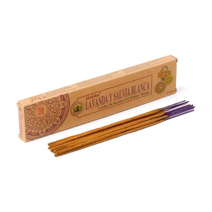 Goloka Organika Lavender & White Sage Incense Sticks