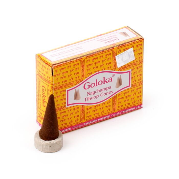 Goloka Nag Champa Dhoop Incense Cones