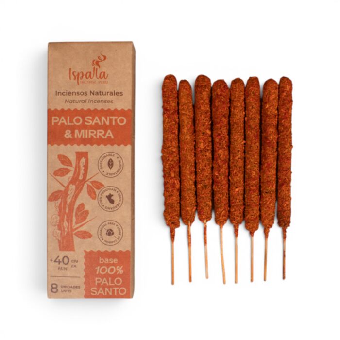 Ispalla Peruvian Palo Santo & Myrrh Thick Incense Sticks