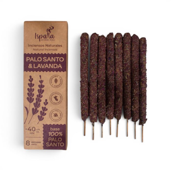 Ispalla Peruvian Palo Santo & Lavender Thick Incense Sticks