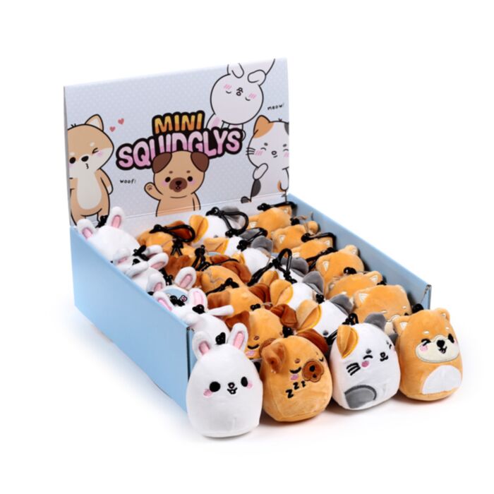 Squidglys Adoramals Pets Plush Mini Keyring