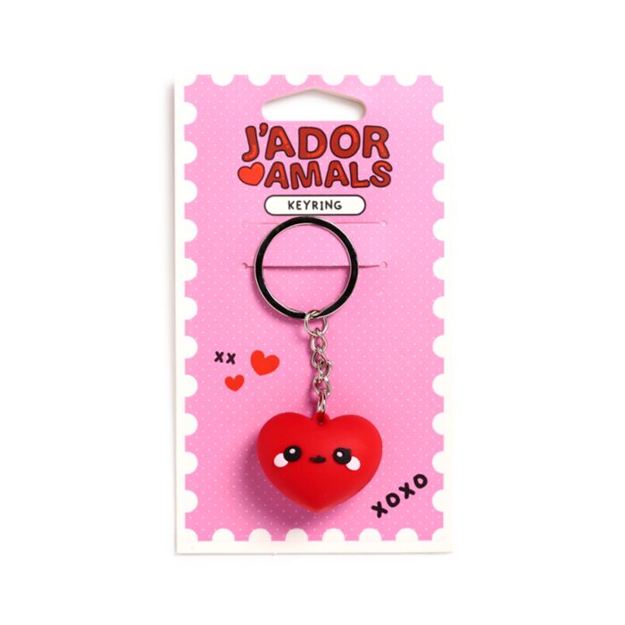 J'Adoramals Heart 3D PVC Keyring