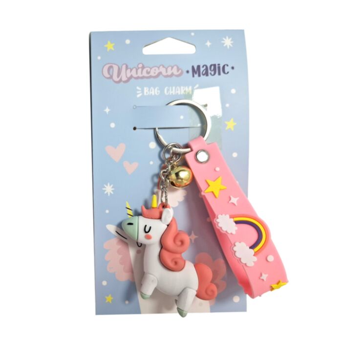Unicorn Magic 3D Bag Charm Keyring