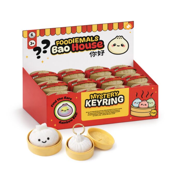 Mystery Foodiemals Bao House Bao Bun Keyring Blind Box