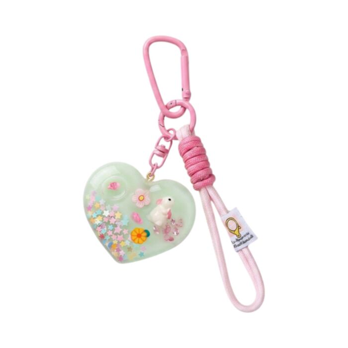 QuirKeys Heart Liquid Keyring Bag Charm