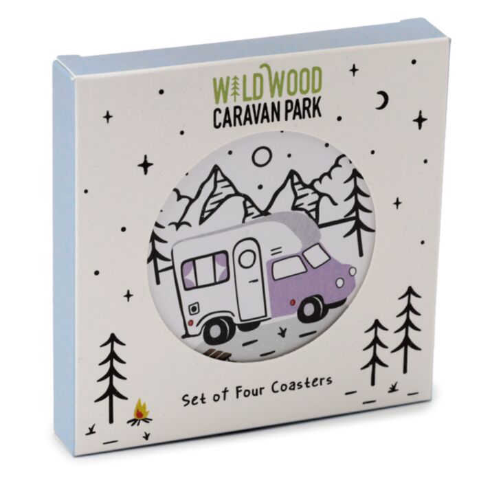 Wildwood Caravan Set of 4 Cork Coasters
