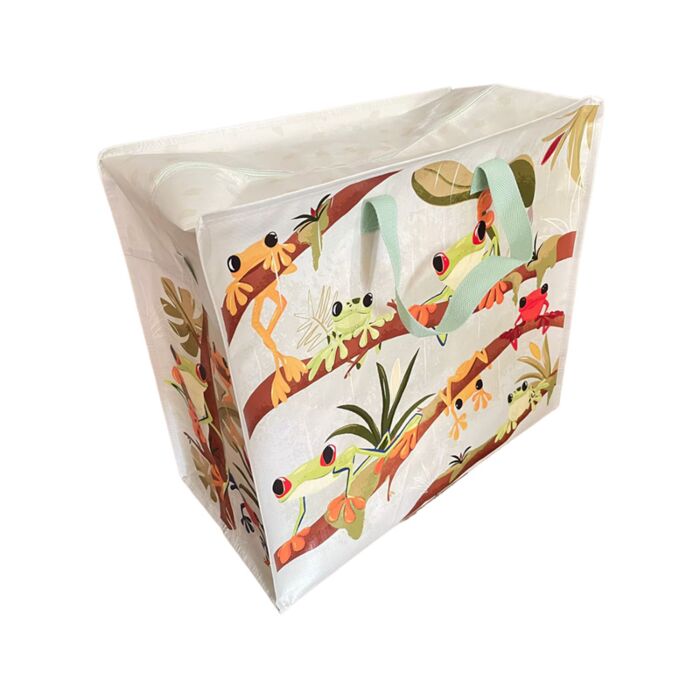 Tropical Frogs Zip Up Laundry Storage Bag