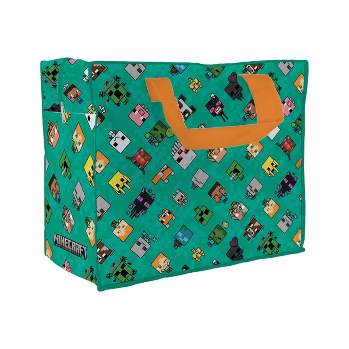 Minecraft Chibi Zip Up Laundry Storage Bag
