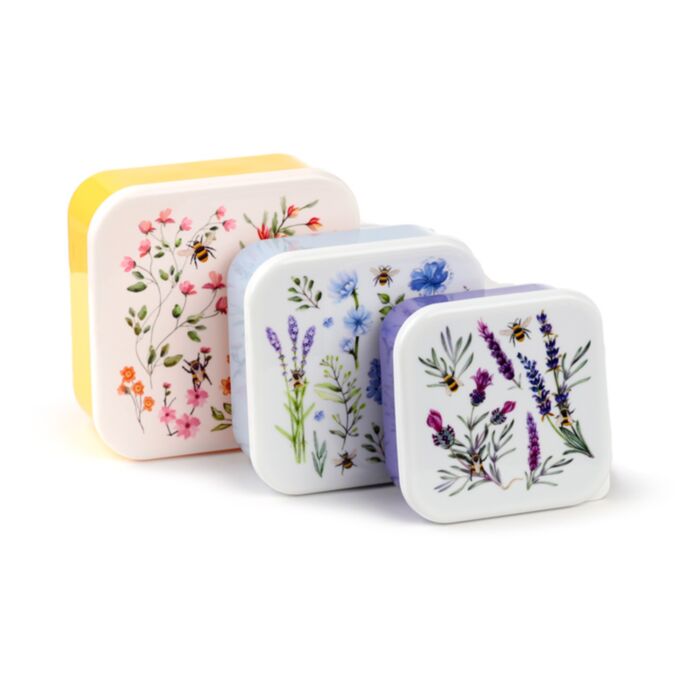 Set of 3 Lunch Box M/L/XL Nectar Meadows