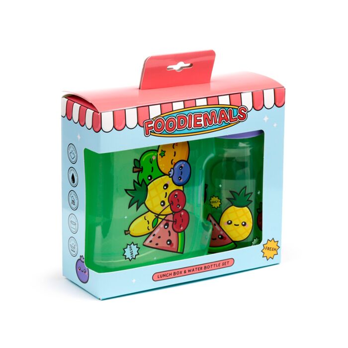 Foodiemals Lunch Box & Water Bottle Set