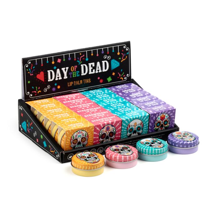 Day of the Dead Lip Balm in a Tin