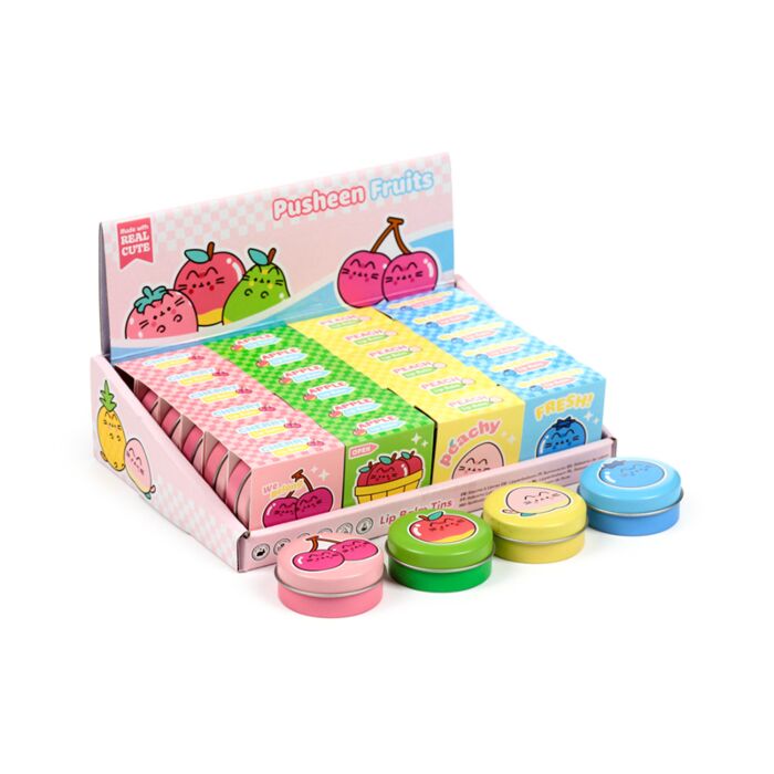 Pusheen the Cat Fruits Lip Balm in a Tin