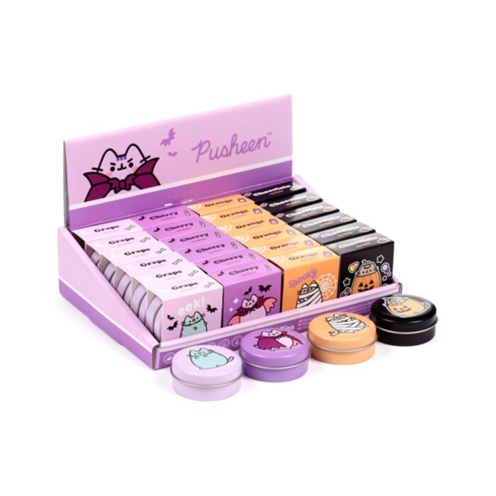 Pusheen the Cat Halloween Lip Balm in a Tin