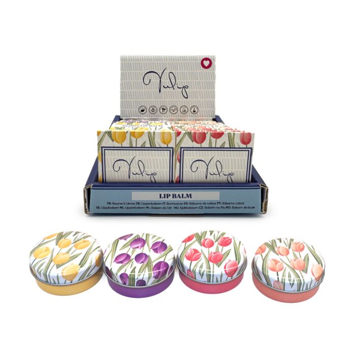 Tulips Lip Balm in a Tin