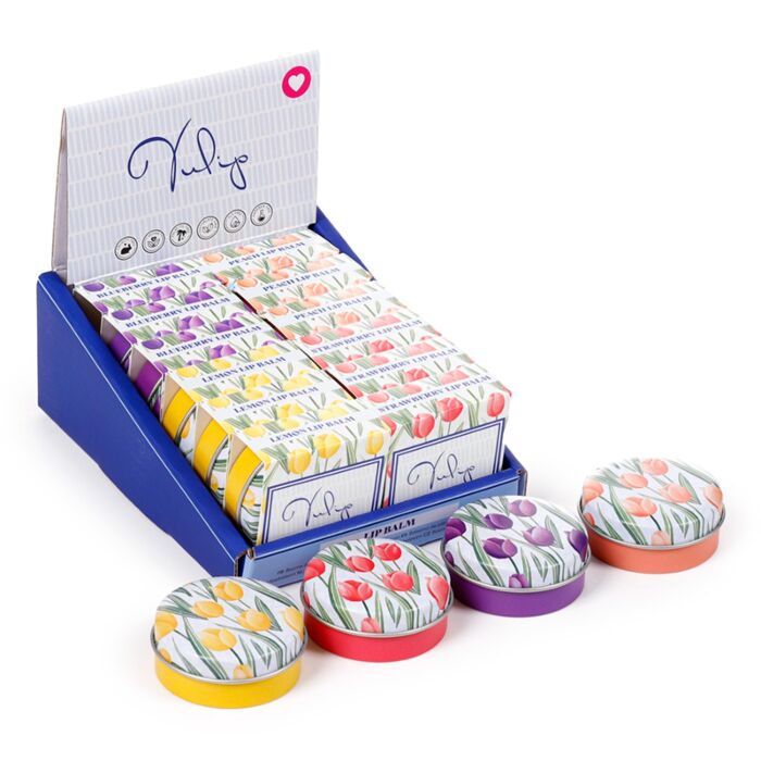 Tulips Lip Balm in a Tin