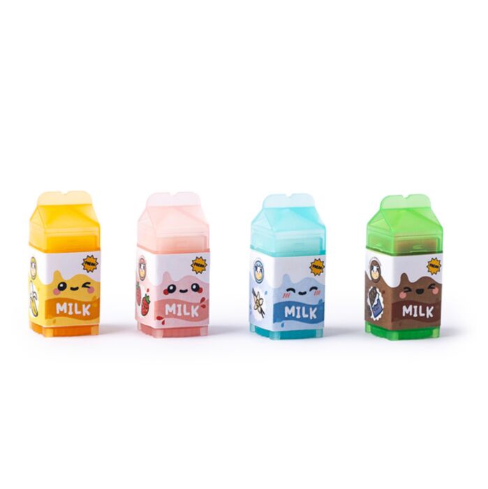 Foodiemals Lip Balm in a Milk Carton Shaped Holder
