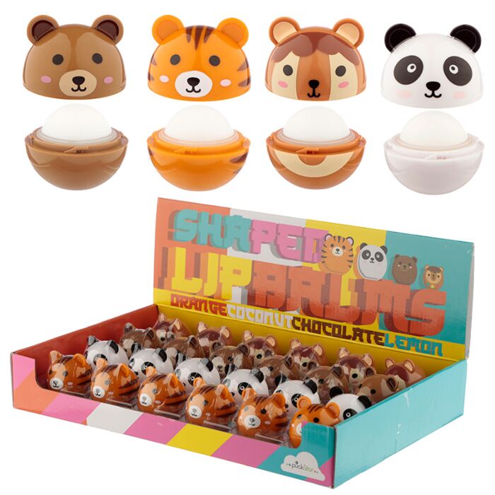 Adoramals Animals Lip Balm in Shaped Holder