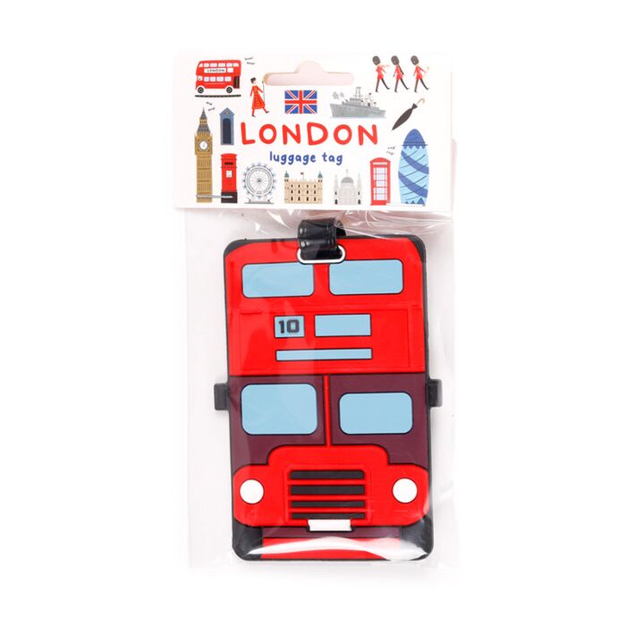London Icons Red Routemaster Bus PVC Luggage Tag