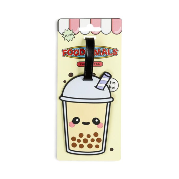 Foodiemals Bubble Tea PVC Luggage Tag