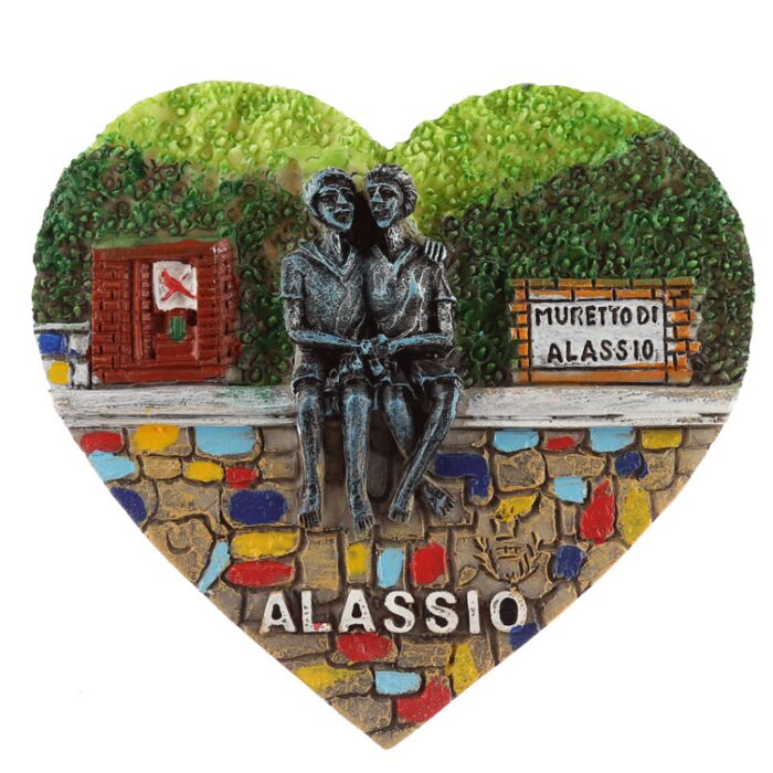 Seaside Magnet Heart Alassio