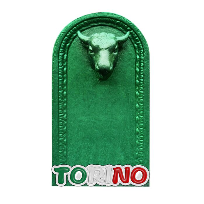 3D Printed Souvenir Magnet Torino Fountain Turet
