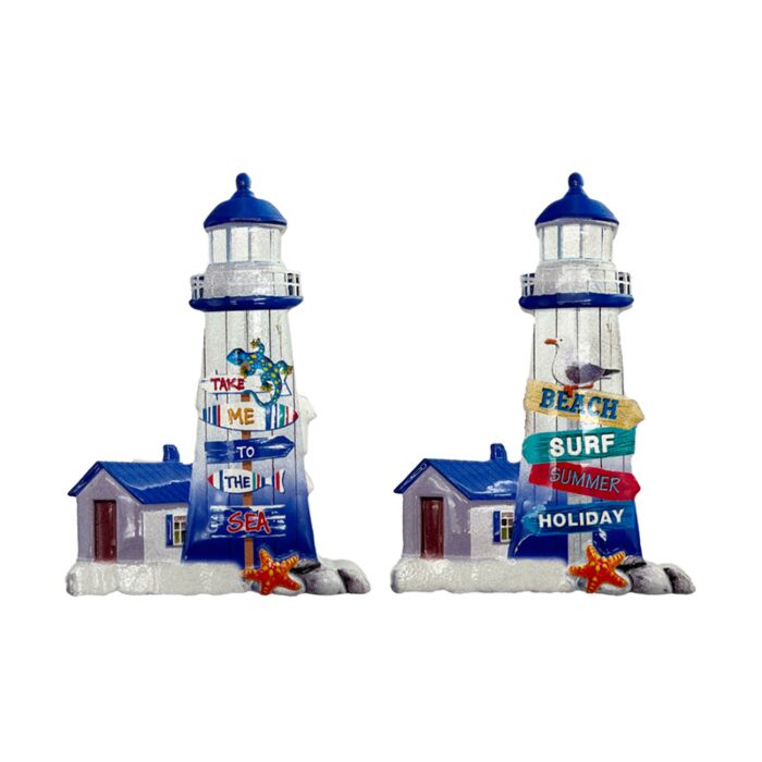 Souvenir Seaside Magnet Lighthouse Shaped Beach Signs