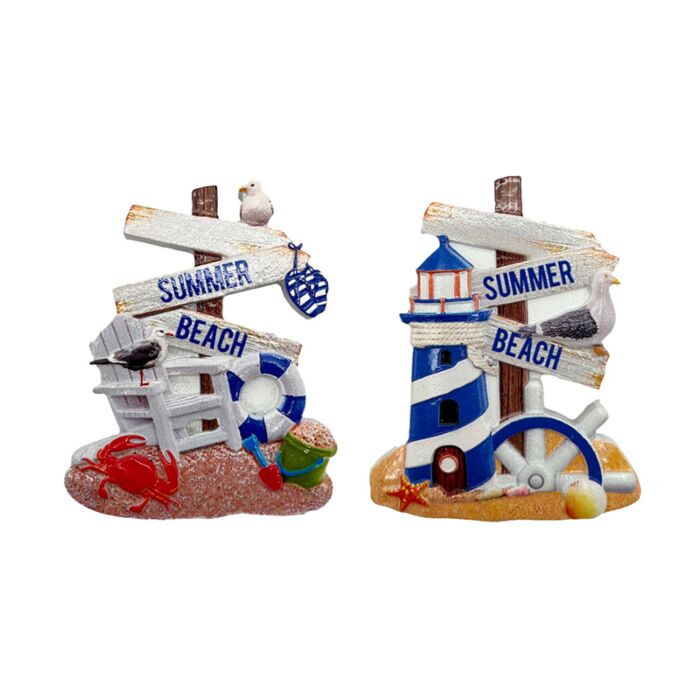 Souvenir Seaside Magnet Beach Chair & Lighthouse Shaped