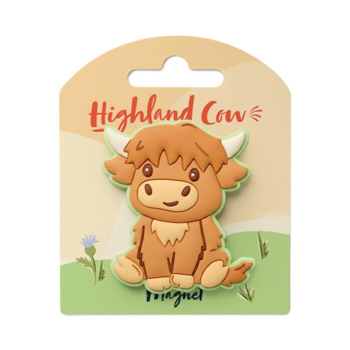 Highland Coo Cow Souvenir PVC Magnet