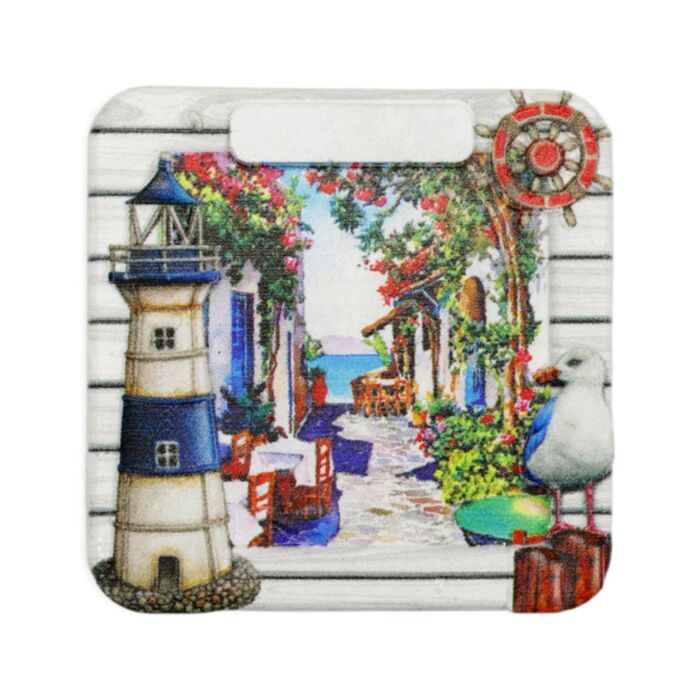 Souvenir Seaside Magnet Nautical Window Lighthouse & Seagull