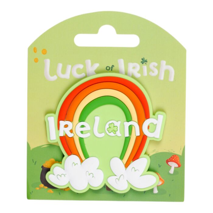 Luck of the Irish Rainbow Ireland Souvenir PVC Magnet